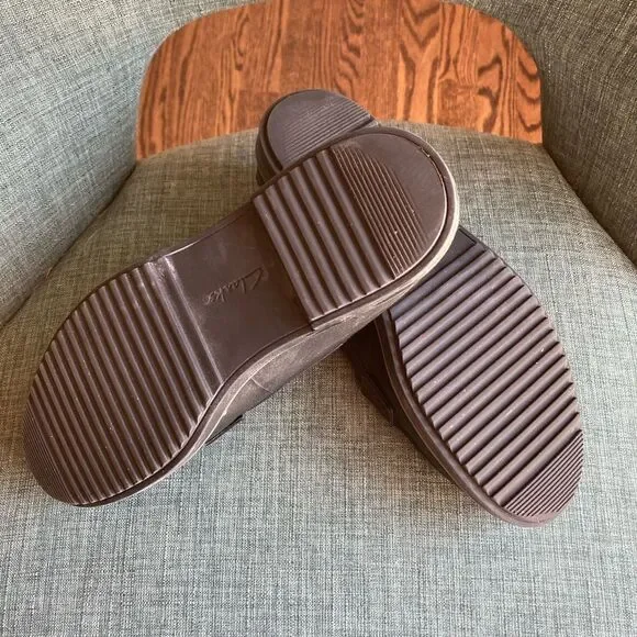 Clarks Women’s Comfort tweed black combo loafers new without tags size 8.5! 😍 - Picture 8 of 9